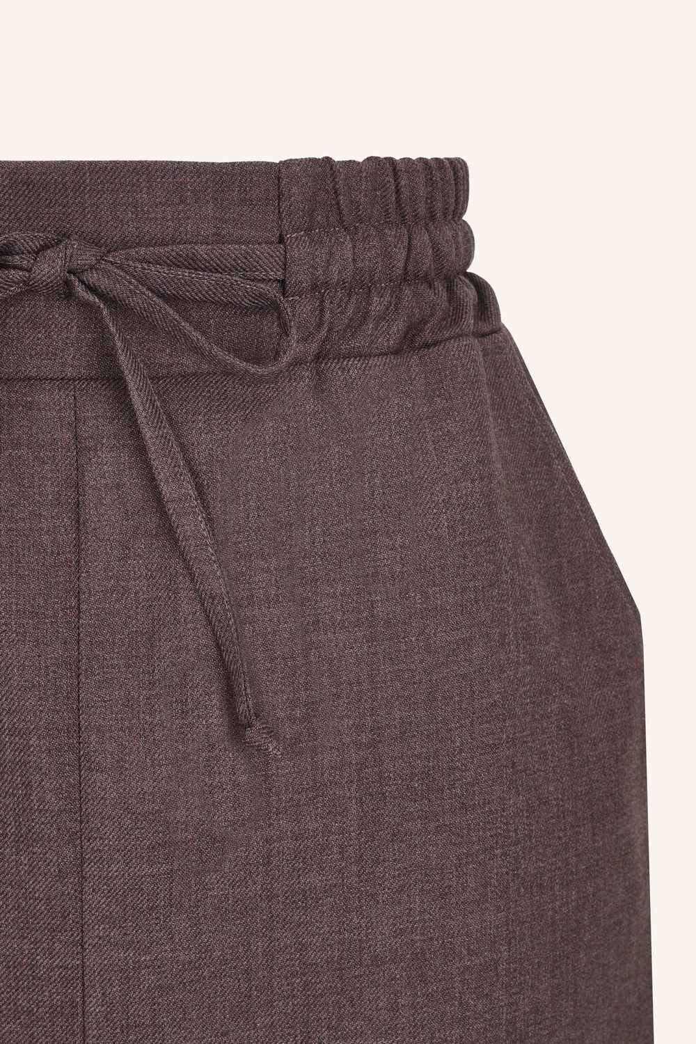 Юбка на кулиске бордо шерсть