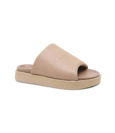 Кожаные шлепанцы INUIKII - бежевый(70104-152)