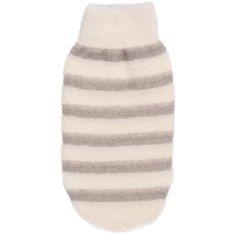 Мочалка - варежка массажная «SANTA MONIKA - KOKOTTA», цвет белый, 13*21см (ZIP пакет)