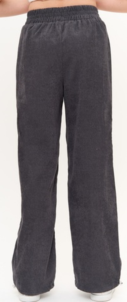 Костюм спортивный детский микровельвет серый