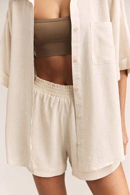 Рубашка с коротким рукавом MYKONOS Айвори