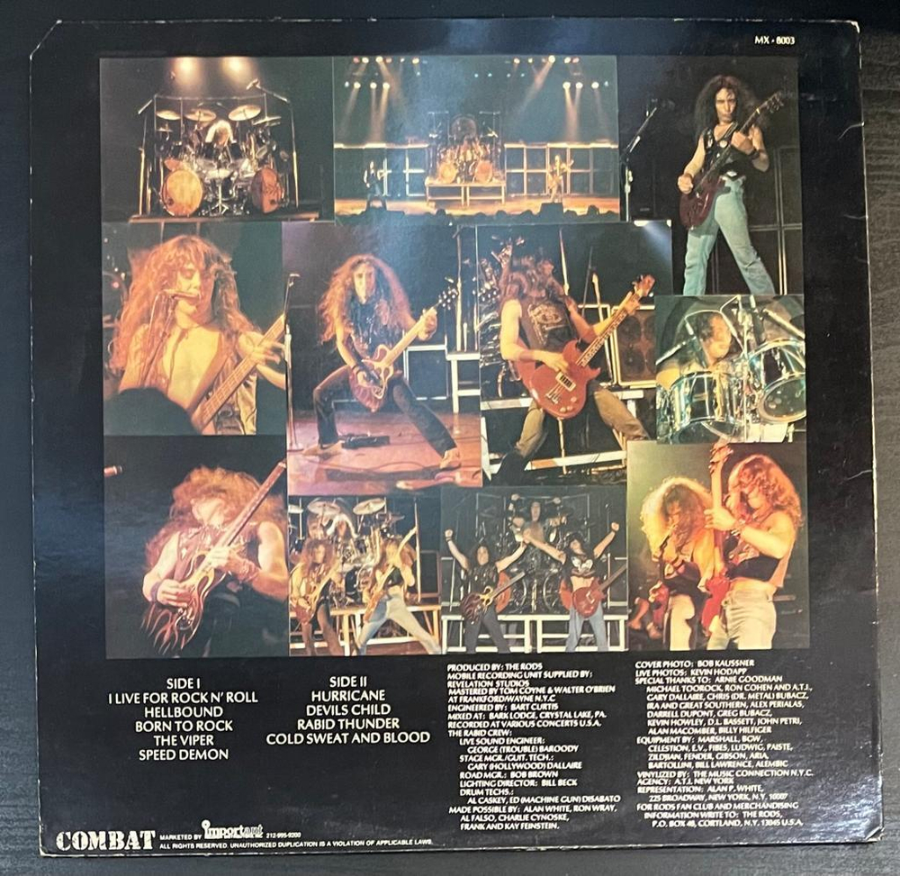 The Rods - Live (США 1983г.)