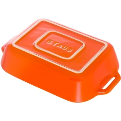 STAUB Керамическое блюдо Cooking 2,4 л 27x20 см оранжевое