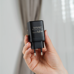 Сетевое зарядное устройство GoGadget CityPump 45W 1хUSB-C 1xUSB-A GaN