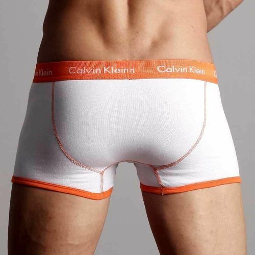 Мужские трусы хипсы Calvin Klein 365 White Orange