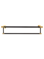 Полотенцедержатель с полкой WONZON & WOGHAND MAJESTIC, Черный/Золото (WW-9281)