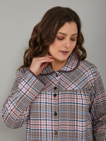 Халат Х-138/коричнево-розоваяклетка