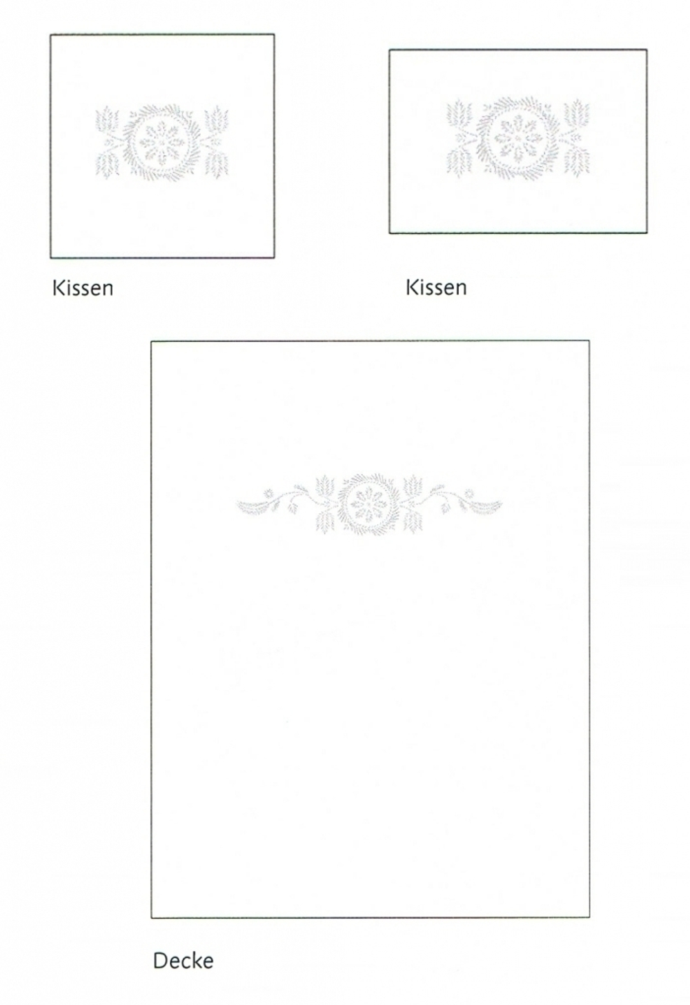 Наволочка 70х70 Christian Fischbacher Luxury Nights Crystal 357 Швейцария схема