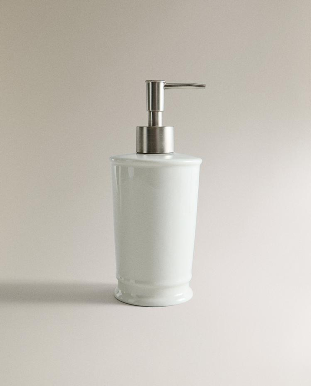 ZARA HOME КЕРАМИЧЕСКИЙ ДОЗАТОР ДЛЯ МЫЛА, ЭКРЮ