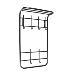 Вешалка 2-х ярусная 40 см черный, ЗМИ