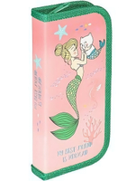 Пенал 1-секц, средний "Русалочьи объятия" (ПН-7099) лам.картон (Проф-пресс)