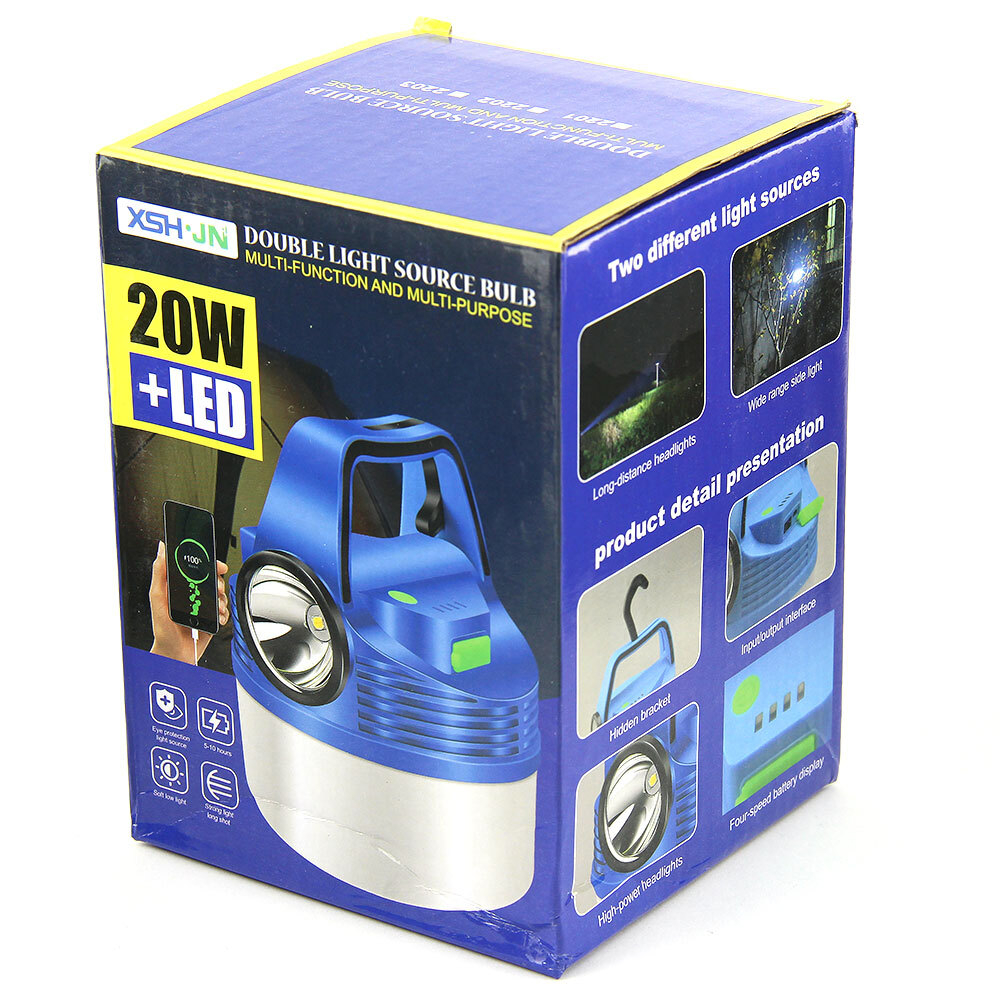 Фонарь в палатку 20W+Led