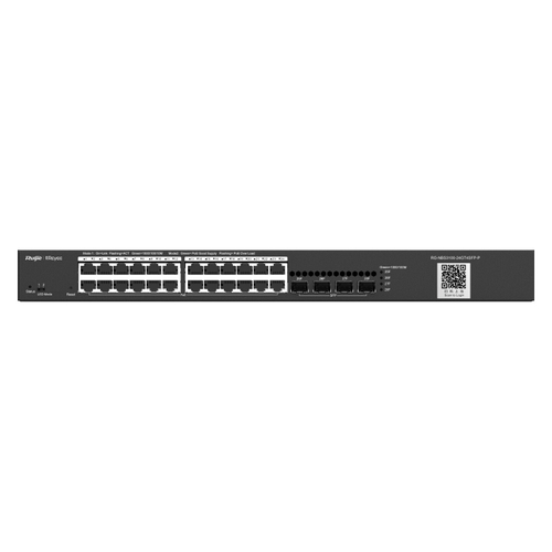 RG-NBS3100-24GT4SFP-P 24-портовый гигабитный управляемый L2 POE-коммутатор, 24 гигабитных порта RJ45
