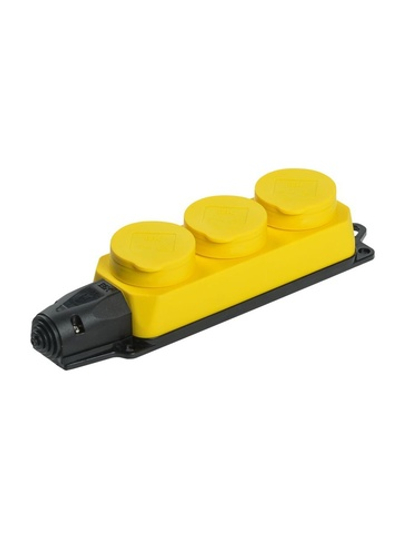 Колодка 3-м ОМЕГА РБ33-1-0м IP44 каучук желт. IEK PKR61-016-2-K05