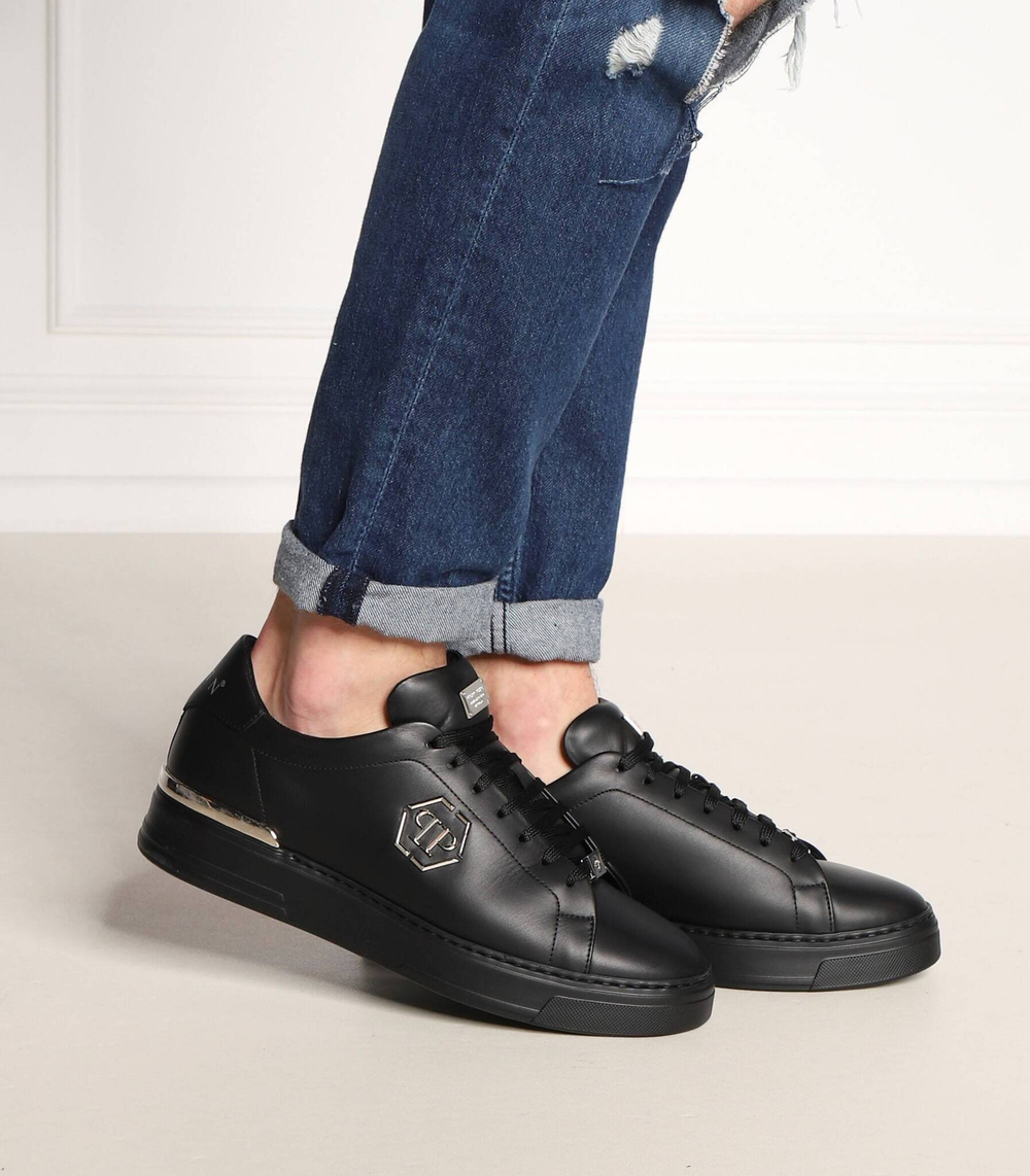 Кожаные кроссовки Philipp Plein - черный(USC0379 PLE075N)
