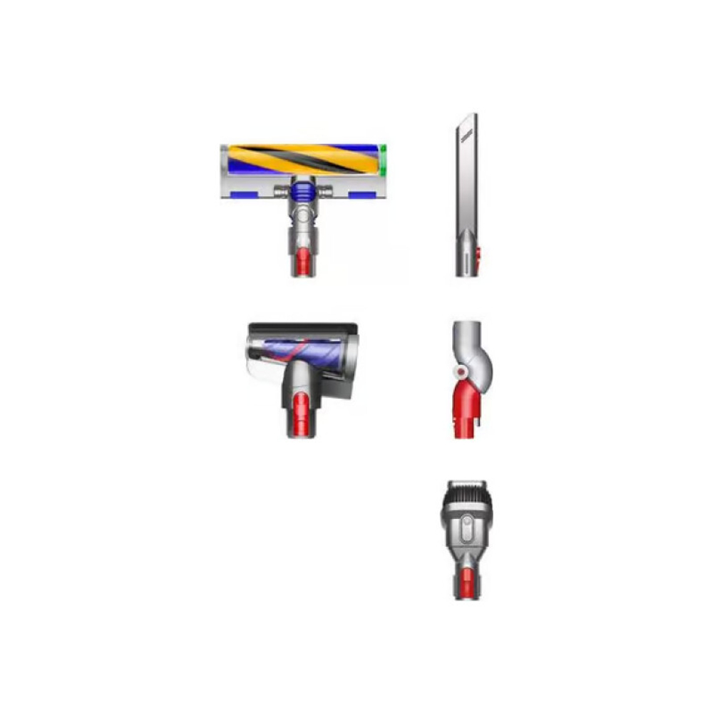 Пылесос Dyson V12 Detect Slim Fluffy SV46, синий/никель (Blue/Nickel)