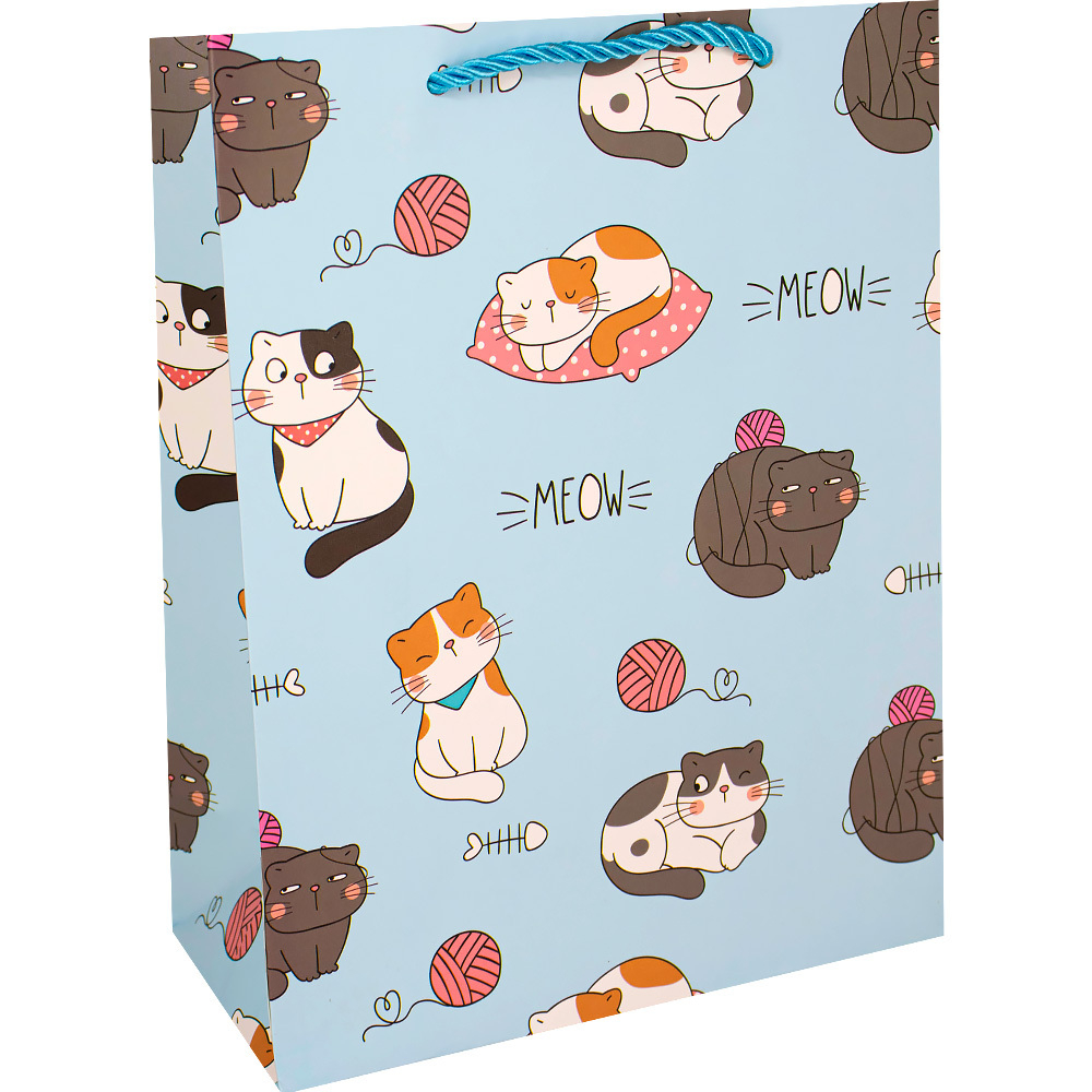 Пакет 18х24х8,5см Кошки Meow 141V-860