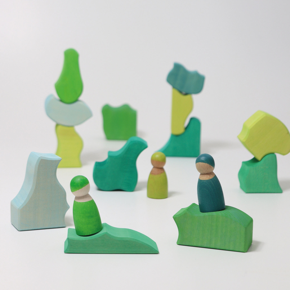 Деревянный конструктор "Темперамент", поддон, 61 деталь