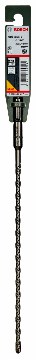Бур BOSCH SDS+ 6х200х265мм (2608597777)
