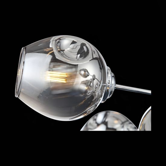 SL1500.103.12 Светильник потолочный ST-Luce Хром/Дымчатый E14 12*40W FOVIA