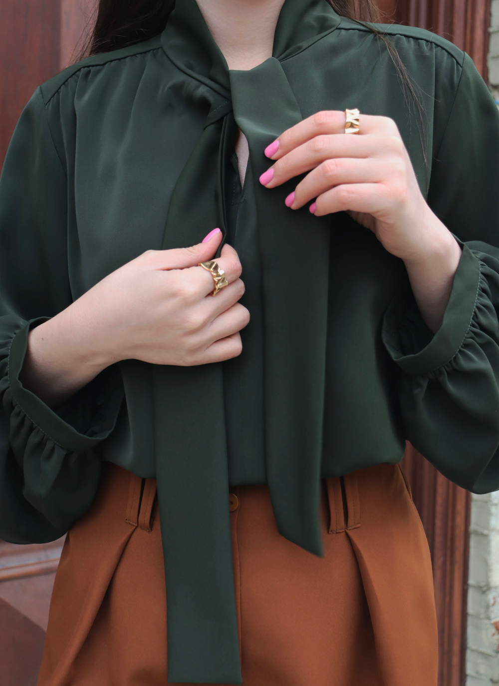 Блуза с бантом