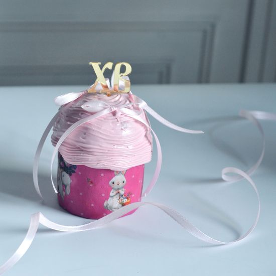 Куличи в стиле ЛАМБЕТ с бантиками