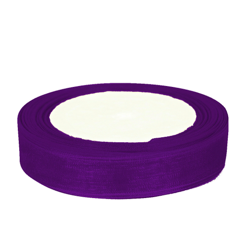 Лента органза (2,5 см*22,85 м) Фиолетовый, 1 шт.