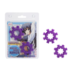 Набор из двух фиолетовых эрекционных колец MAGIC LOVE RINGS (Цвет: фиолетовый)