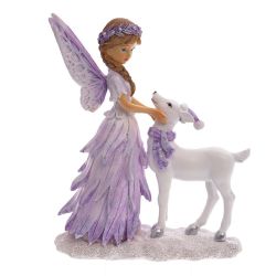 GAEM Фигурка декоративная "Фея с олененком", L13 W6 H16,5 см