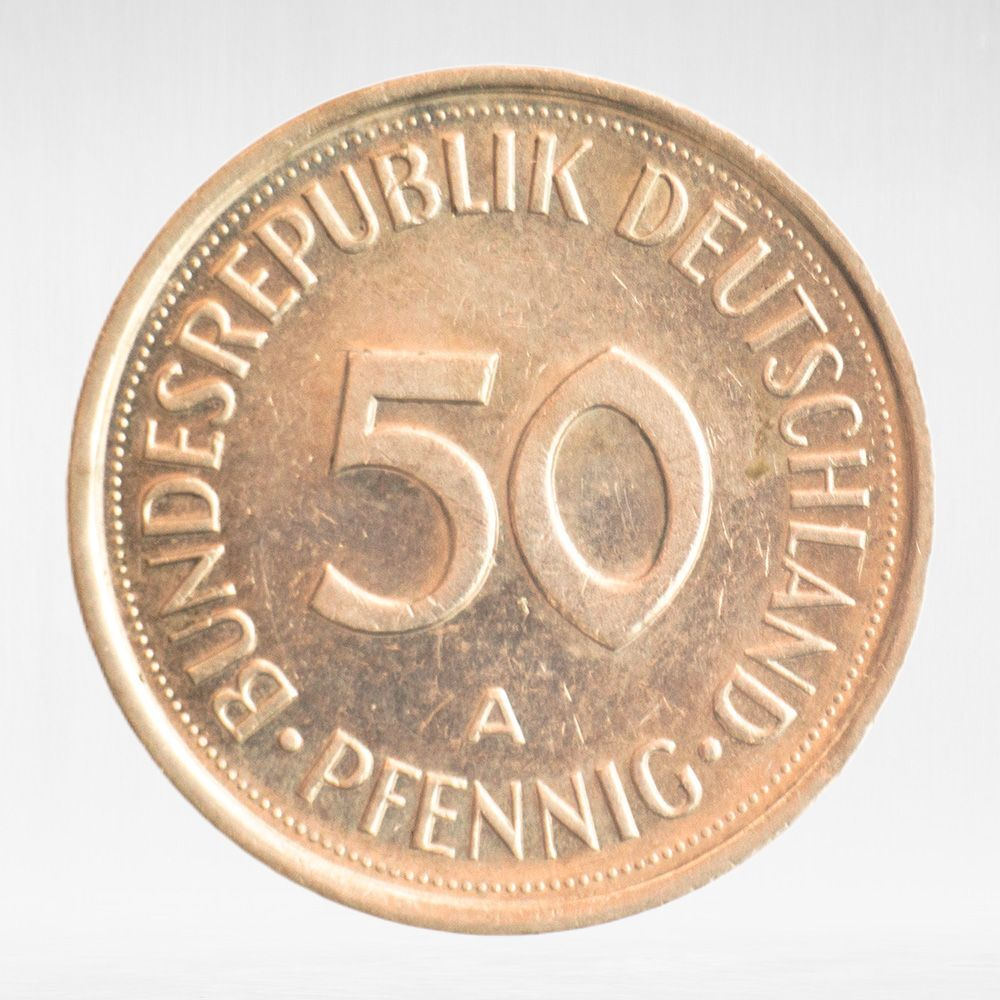 Germany, 50 Pfennigs, 1990, (Berlin Mint - "A"), VF