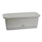 Балконный ящик 400мм с поддоном Мраморный 0,15,185х0,4м