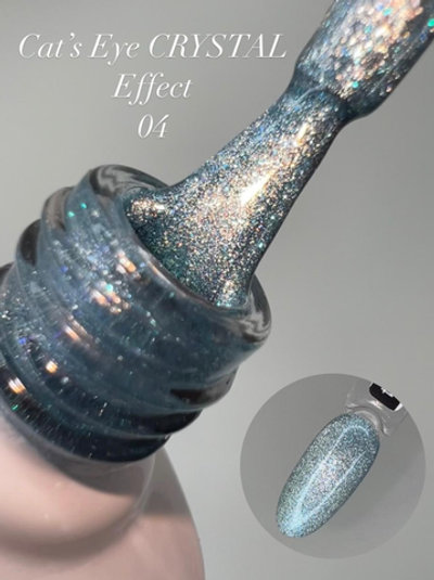 Гель-лак FOR YOU Cat's eye CRYSTAL № 04