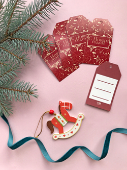 Бирка на подарок «С Новым Годом», 5 × 9 см