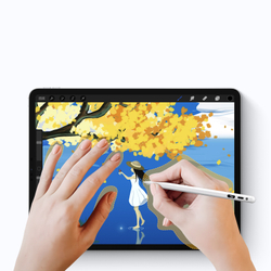 Стилус от Dux Ducis серии SP-06 белого цвета для планшетов iPad c 2024-, с индикатором заряда