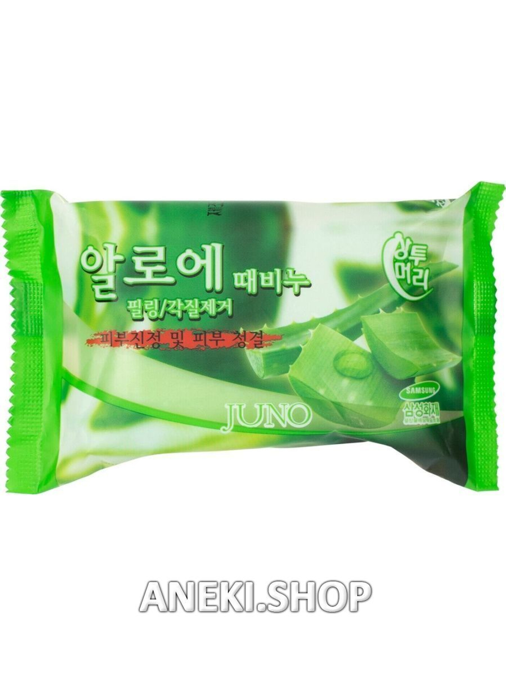 Мыло косметическое с алоэ 150 г Sangtumeori Peeling Soap Aloe Juno