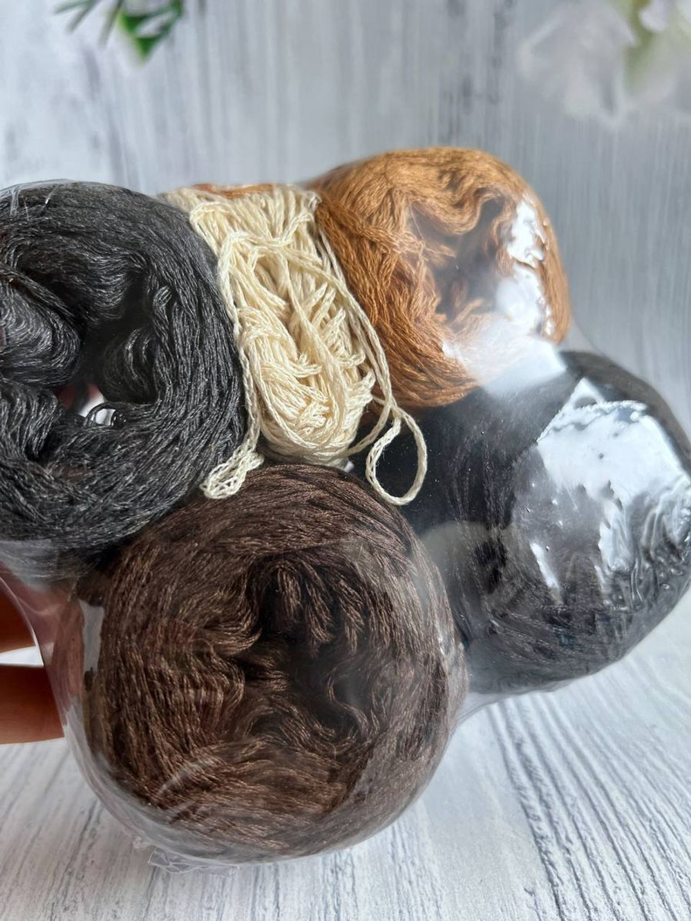 Пряжа для вязания BOURET-rope Бурет шелк шнур микс клубков