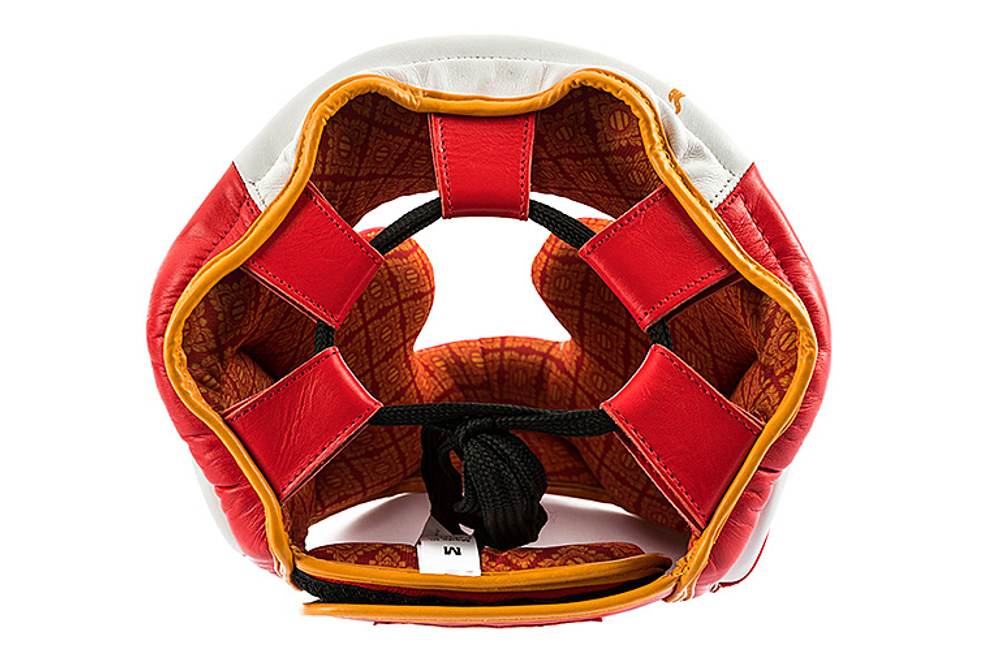 UFC Premium True Thai Шлем для бокса, цвет белый/красный, размер XL