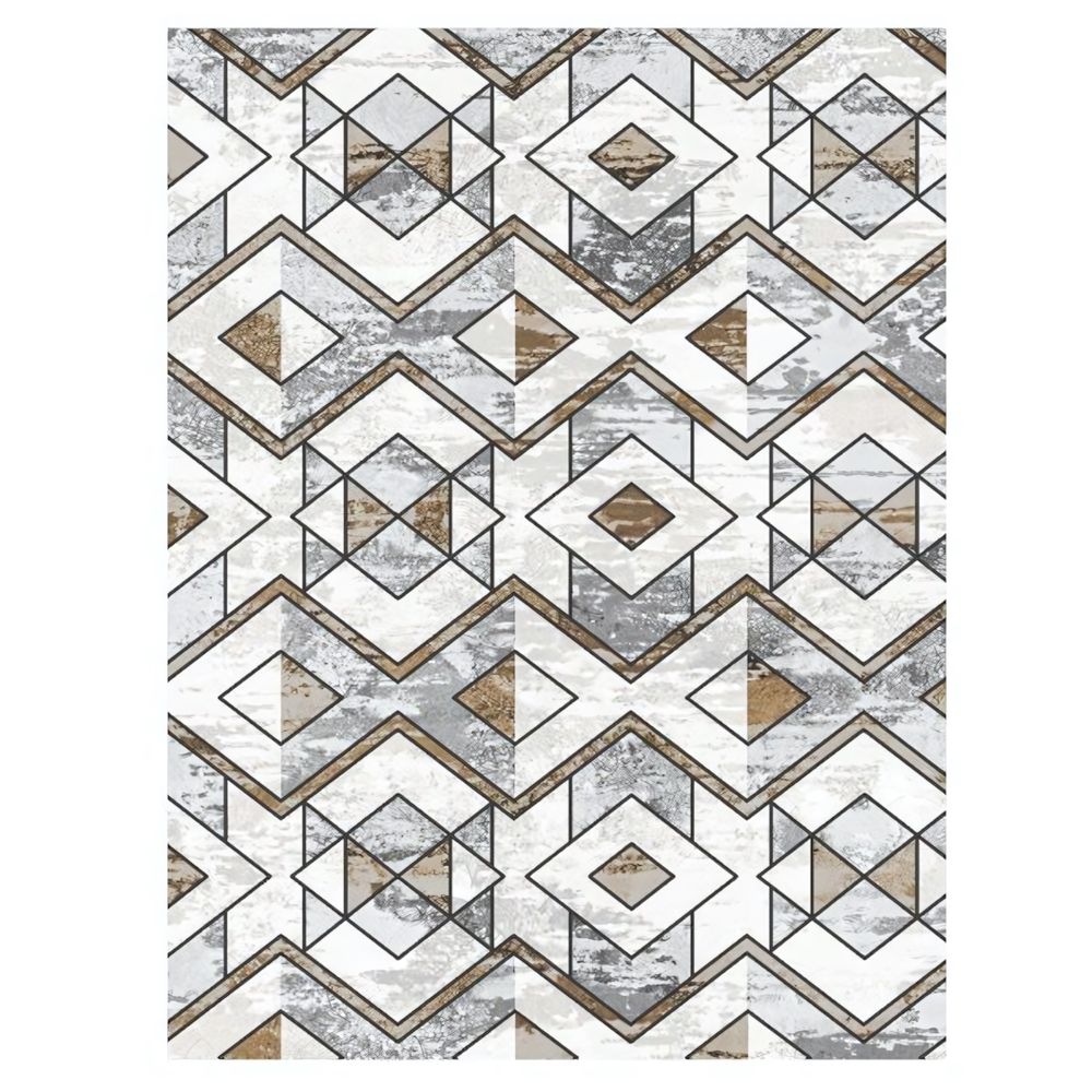 Коврик комнатный с бахромой на резиновой подложке ZALEL 80*150 O-22135