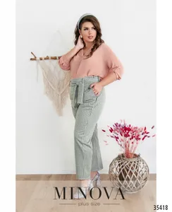 Брюки 735-1-серый Minova