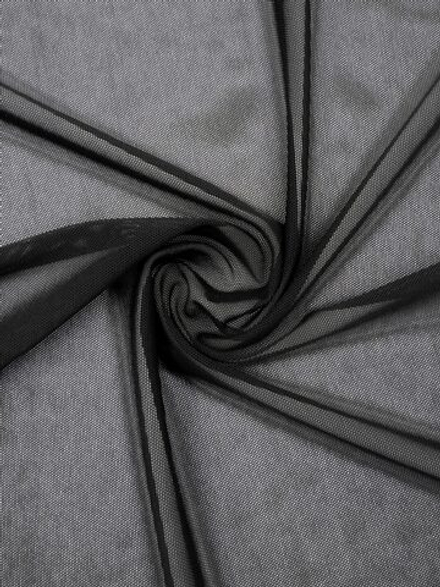 Сетка эластичная черная метражом (Турция)