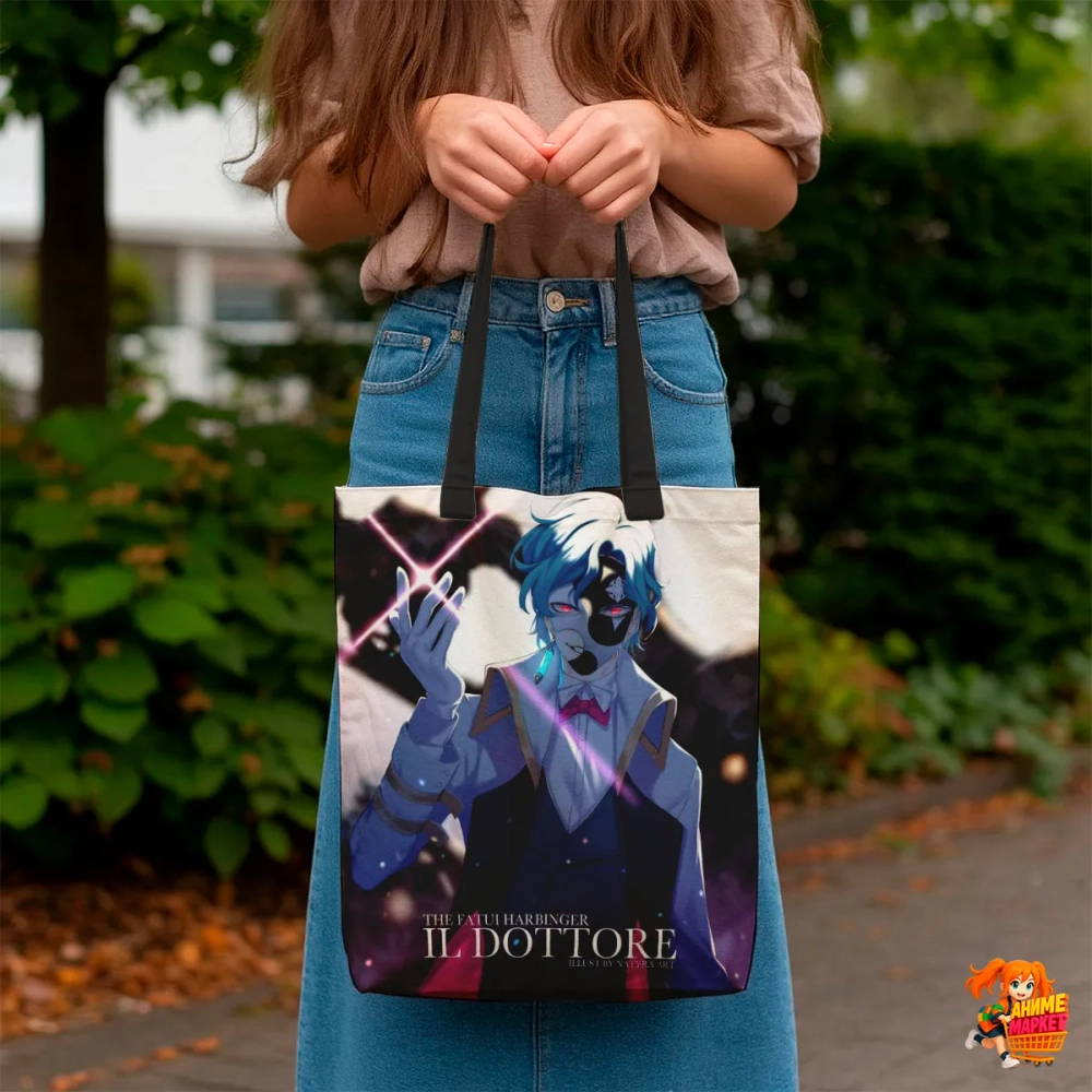 Сумка шоппер с принтом Genshin Impact