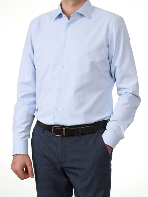 Сорочка мужская ELITA длинный рукав, цвет голубой 59011 21