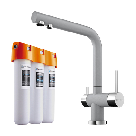 Купить Комплект смеситель+фильтр Nagano-GR + Pure drop Lite