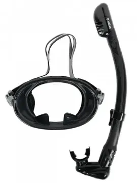 Набор маска+трубка Sargan Классика Макс-А черный