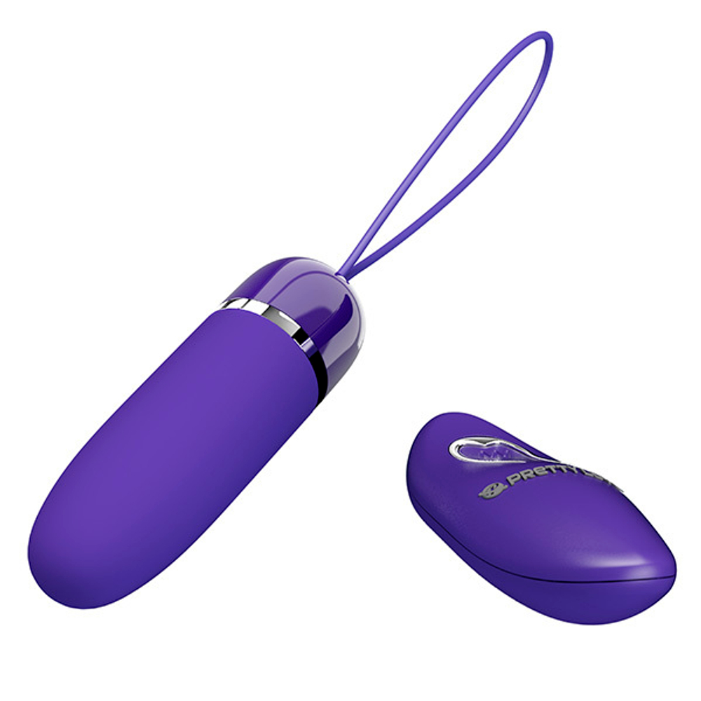 Фиолетовое виброяйцо 8,5см с пультом ДУ Pretty Love Darlene-Youth BI-014403WL