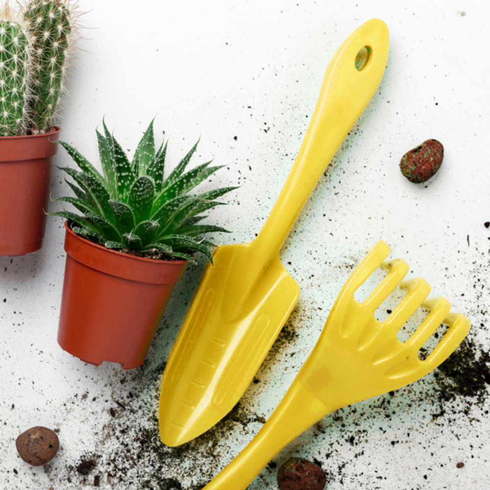 Набор садовых инструментов для персадки InGreen for Green Republic (грабельки,лопатка) цвет спелая груша