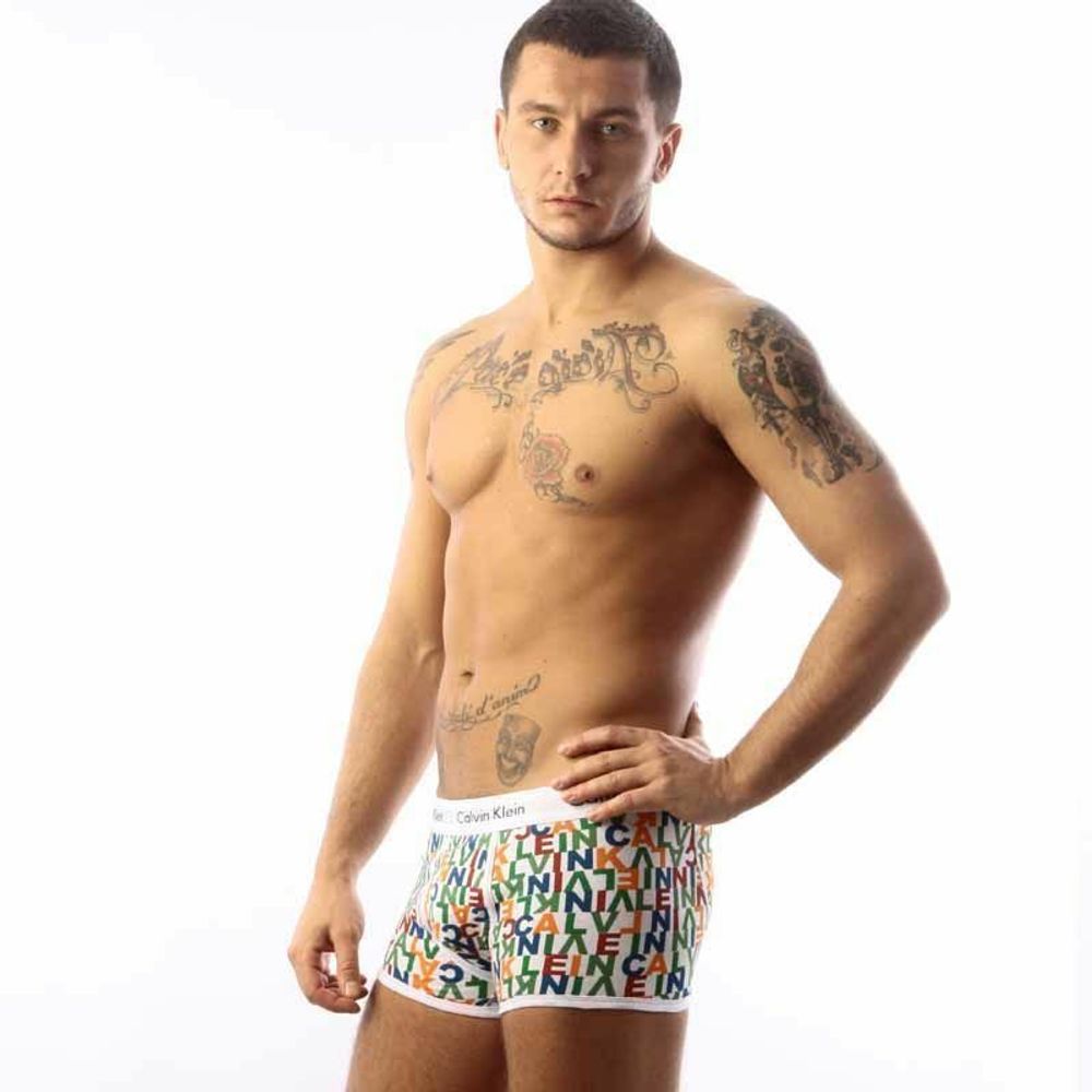 Мужские трусы хипсы Calvin Klein 365 print  Colour Letters