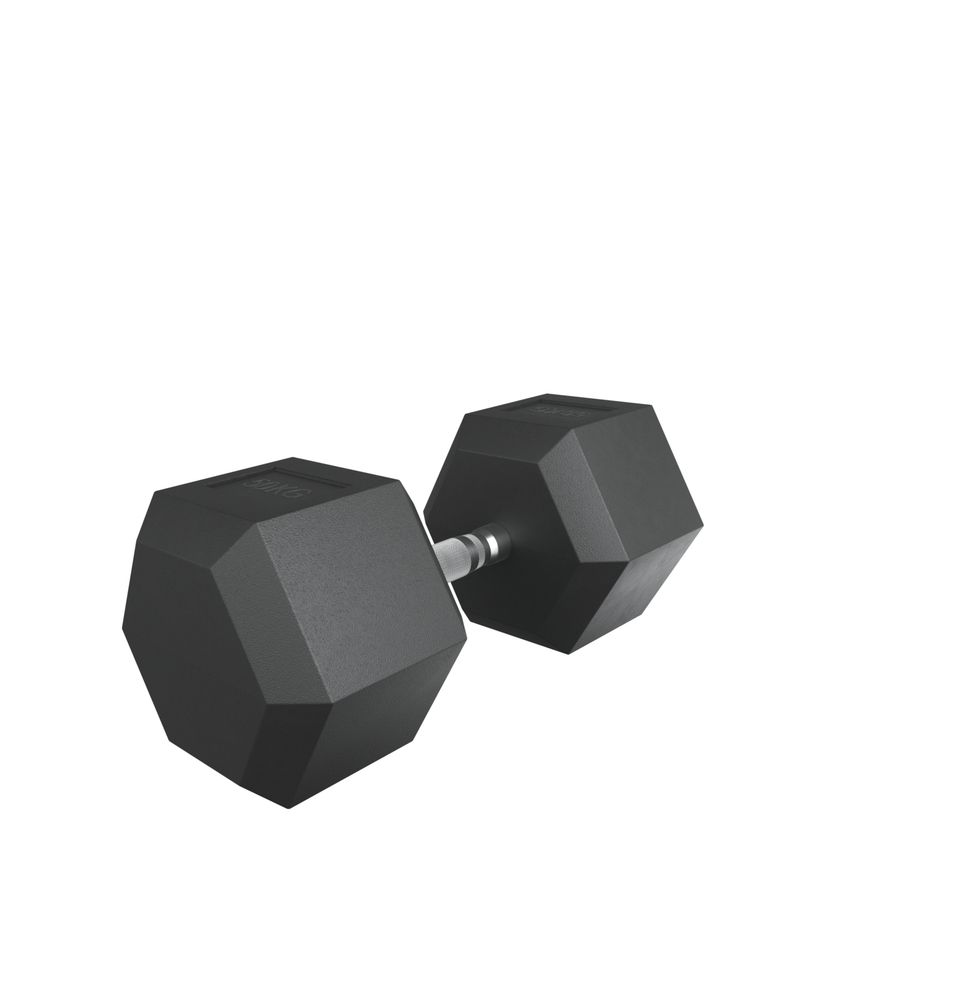 Гантель гексагональная UNIX Fit обрезиненная 50 кг / шт.