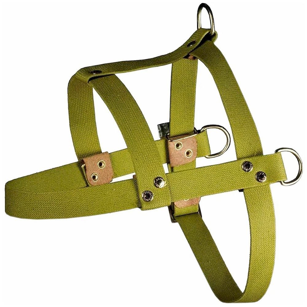 Шлейка для собак Каскад брезентовая универсальная, ширина 35 мм, обхват груди от 35 до 70 см