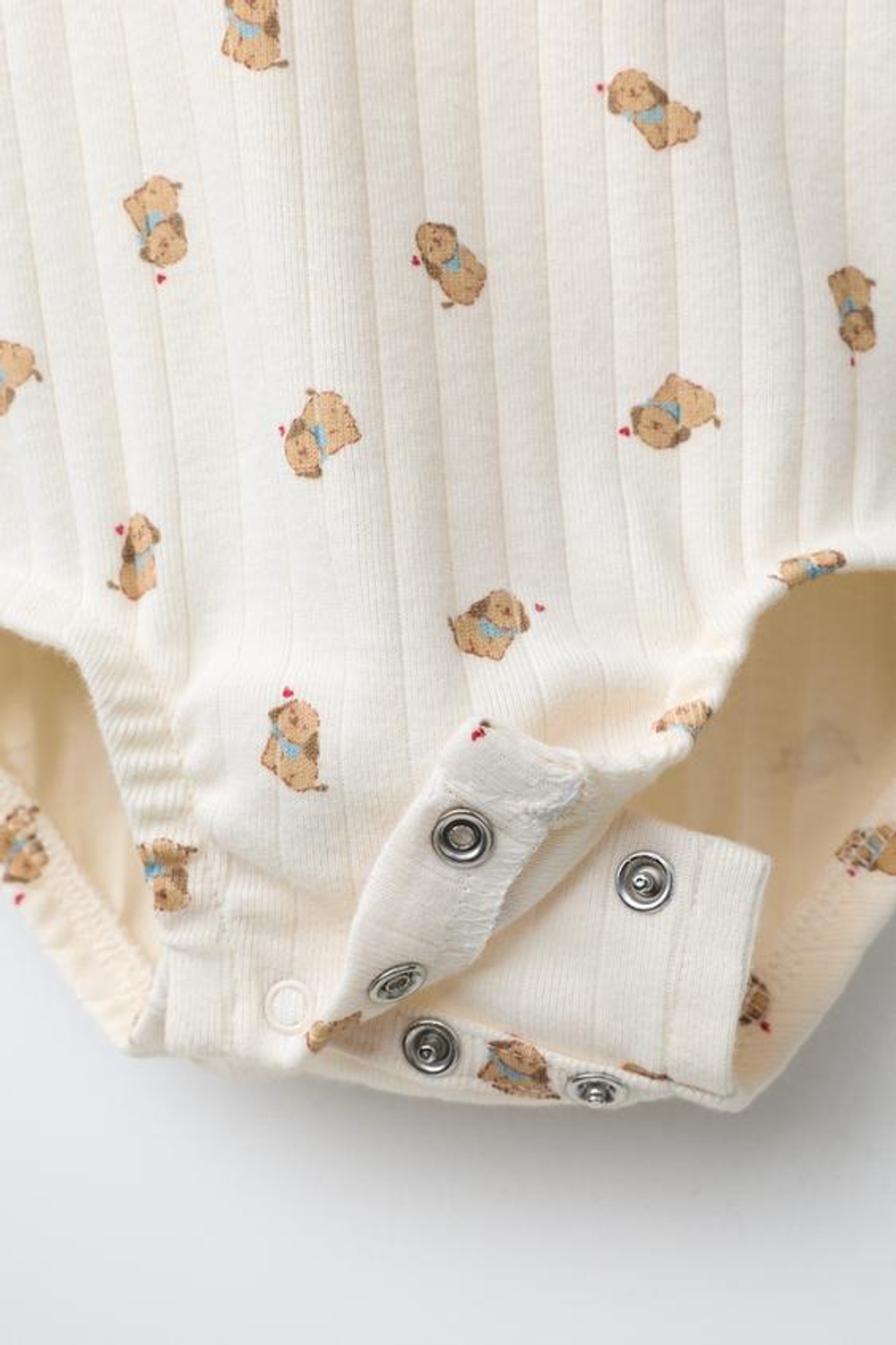 ZARA КОМПЛЕКТ ИЗ КУРТКИ, БОДИ И ЛЕГГИНСОВ С ПРИНТОМ «СОБАКИ», ЭКРЮ